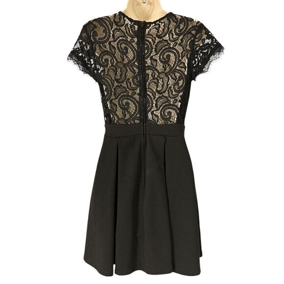 B. Darlin Black Cocktail Dress Size 5/6 Short Sleeve - Picture 5 of 9